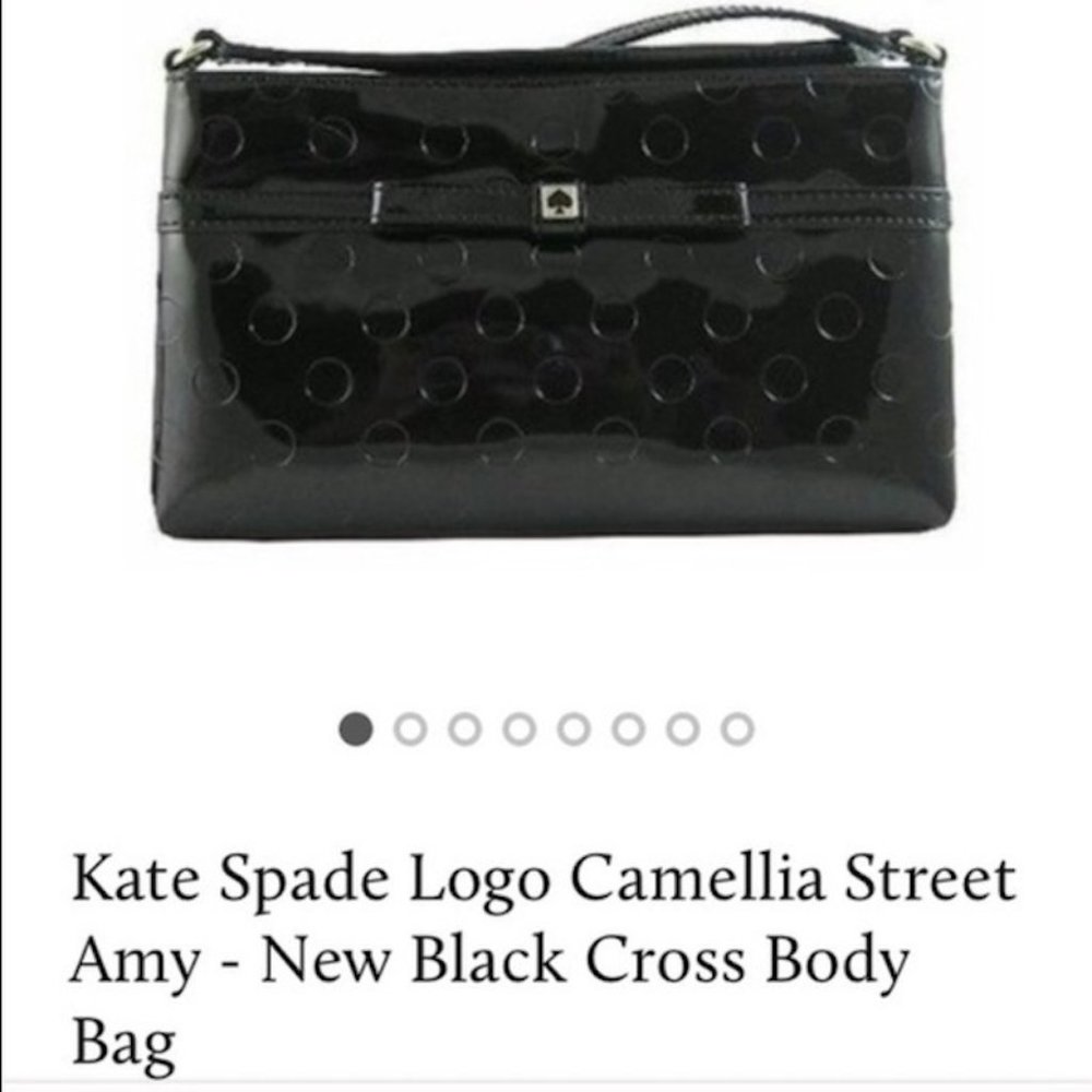 Kate Spade Black "Amy Camellia Street" Small Shoulder Crossbody Bag - Picture 12 of 16